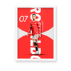 Cristiano Ronaldo Red & White Wall Art - The Mortal Soul