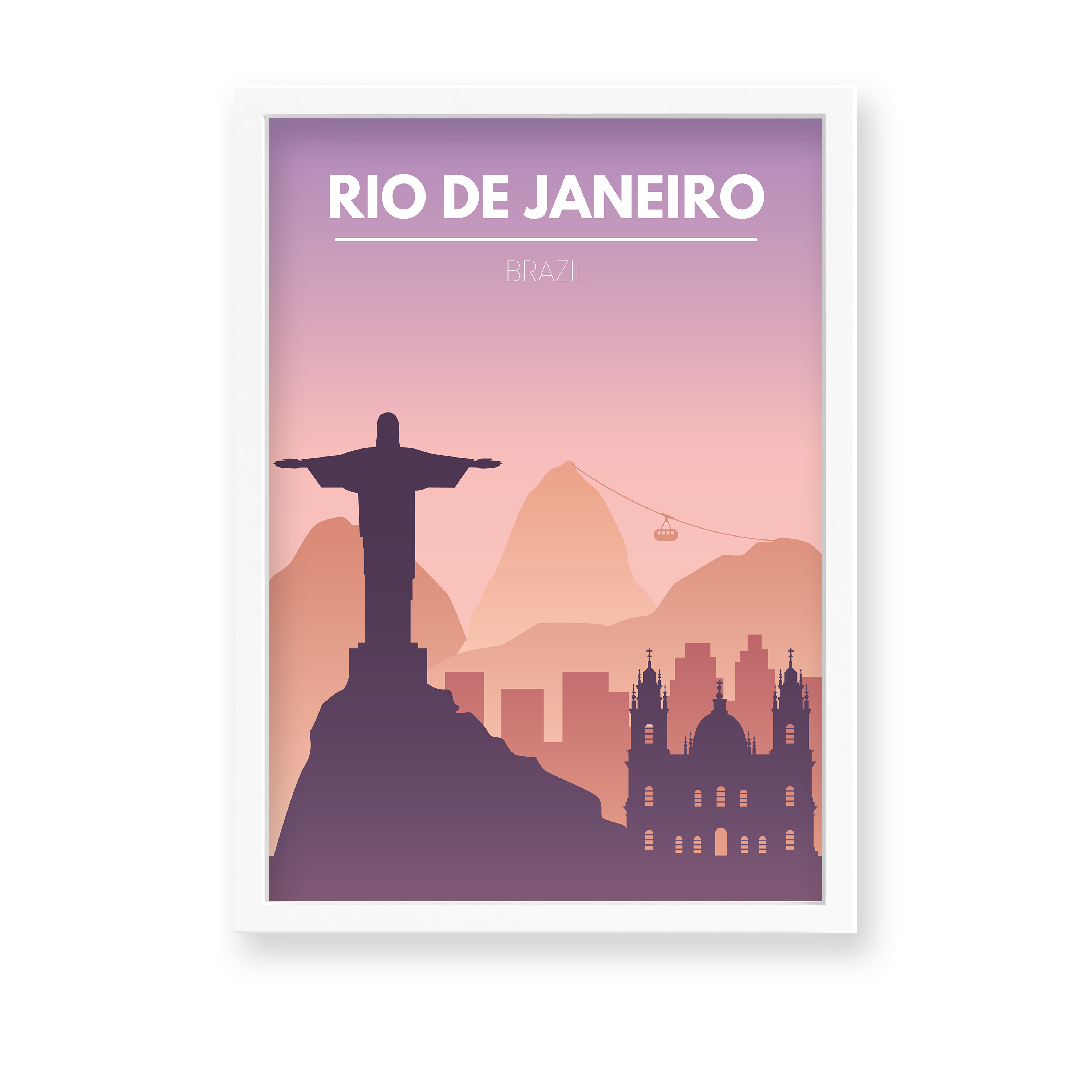 Rio De Janeiro Minimal Wall Art - The Mortal Soul