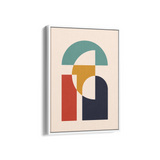 Silent Friends Abstract Geometric Modern Wall Art - The Mortal Soul