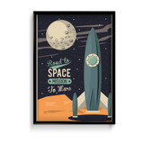 Road to Space - Mission to mars Wall Art - The Mortal Soul