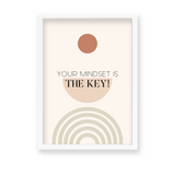 Your mindset is the key Quote Wall Art - The Mortal Soul