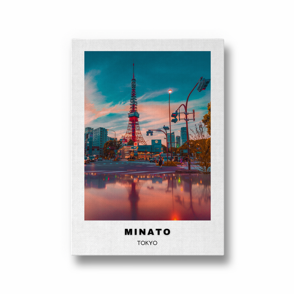 Minato (Tokyo) Colored City Art - The Mortal Soul