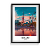 Minato (Tokyo) Colored City Art - The Mortal Soul