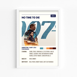No time to die James Bond Retro Wall Art