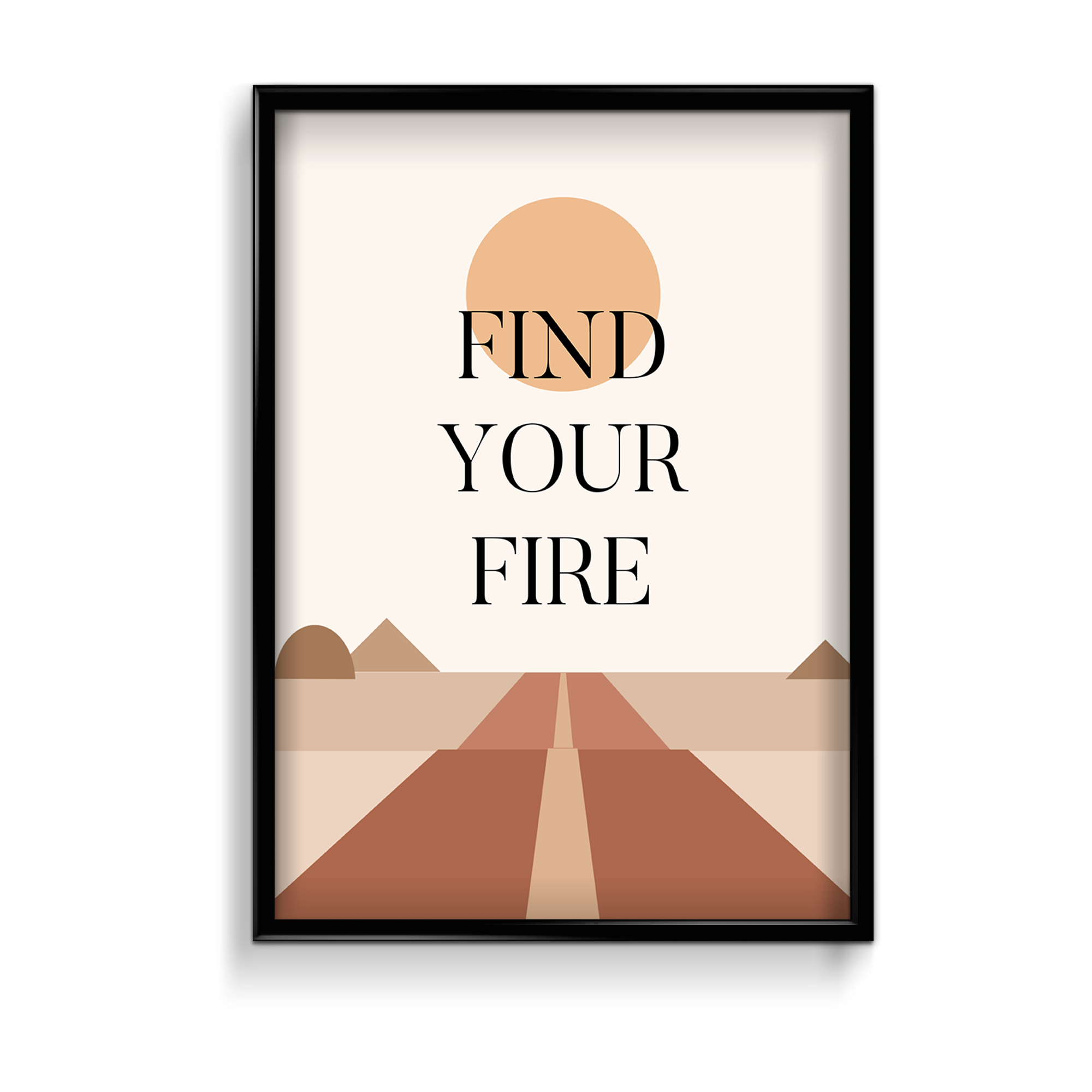 Find your fire Quote Wall Art - The Mortal Soul