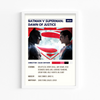 Batman Vs Superman Dawn of Justice Retro Wall Art