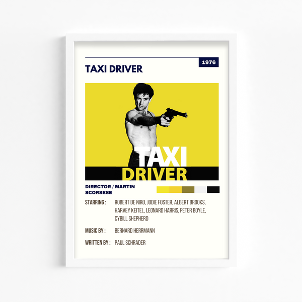 Taxi Driver Retro Wall Art