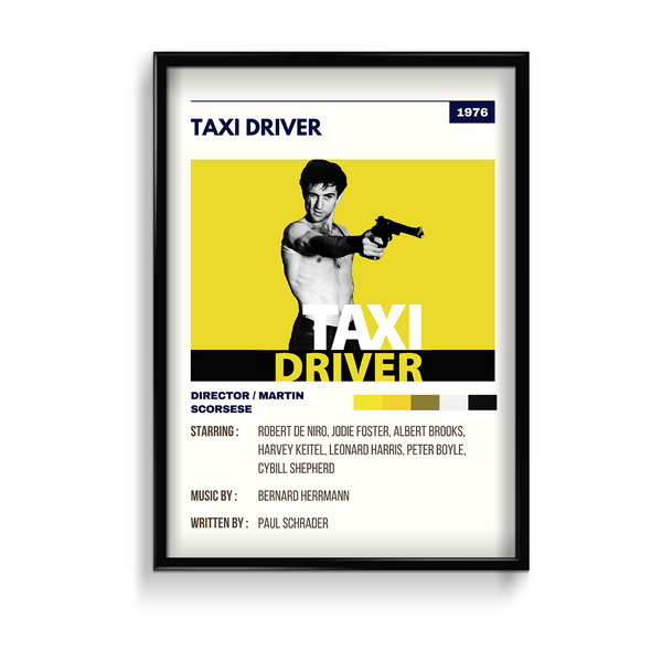 Taxi Driver Retro Wall Art
