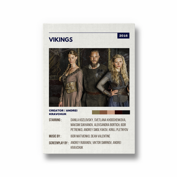 Vikings Retro Wall Art