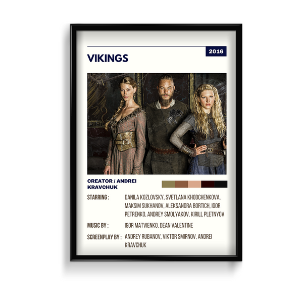 Vikings Retro Wall Art