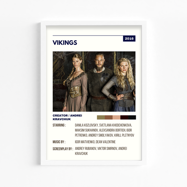Vikings Retro Wall Art