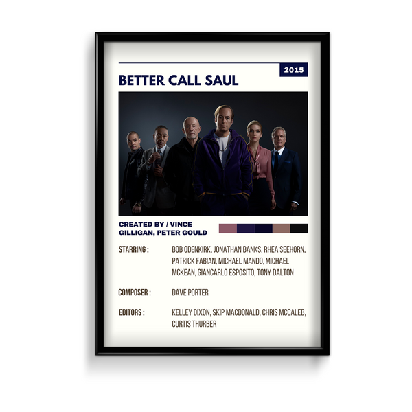 Better Call Saul Retro Wall Art - The Mortal Soul