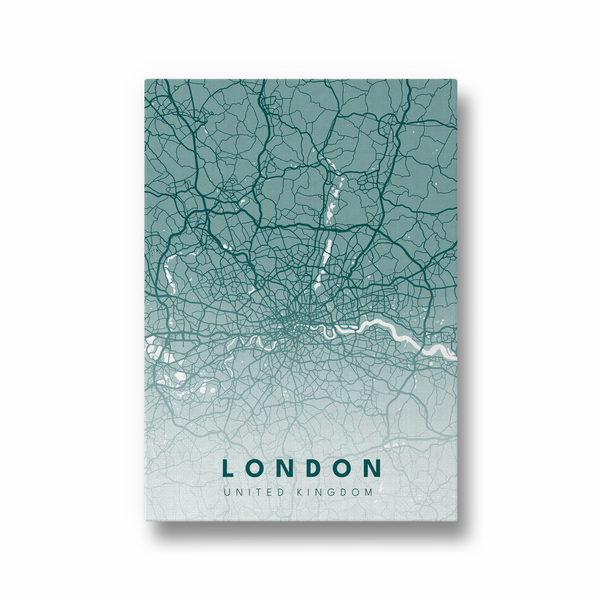 London City Street Map Art - The Mortal Soul