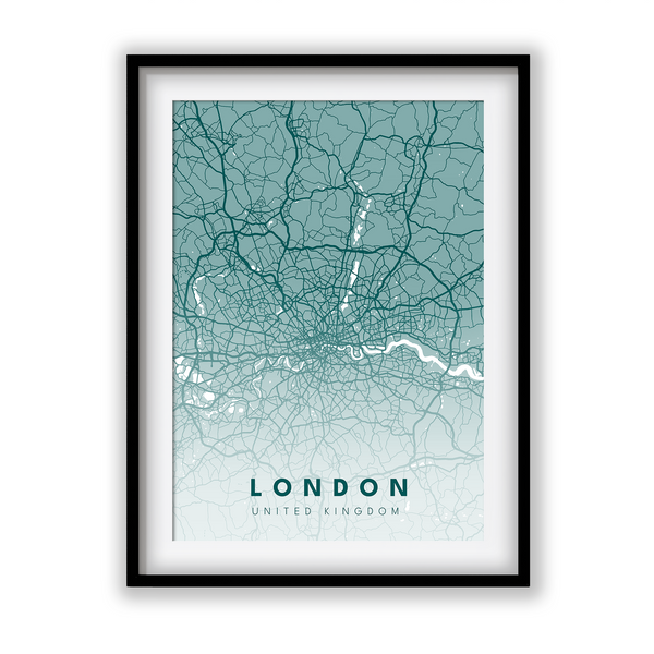London City Street Map Art - The Mortal Soul