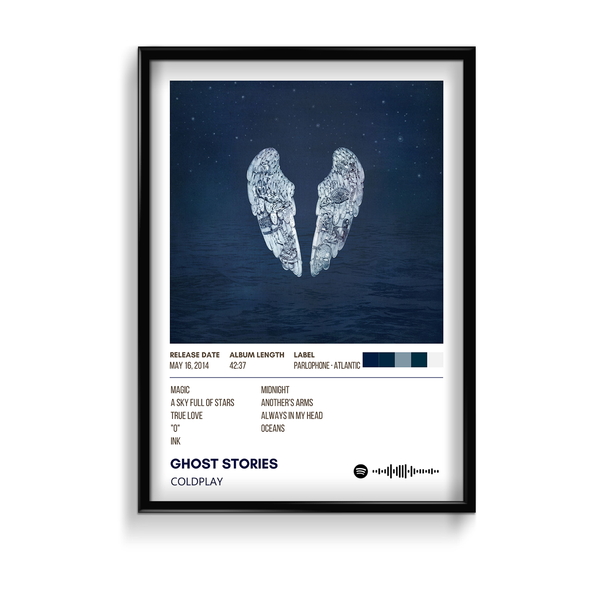 Ghost Stories Coldplay Album Poster – The Mortal Soul