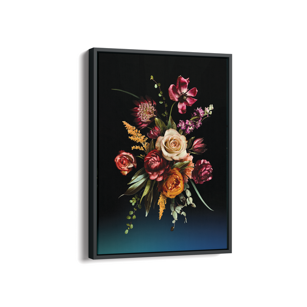 Cool Blue Botanical Wall Art - The Mortal Soul