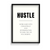 Hustle Quote Wall Art