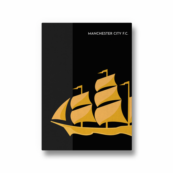 Manchester City F.C. Ship Dark Premium Wall Art - The Mortal Soul
