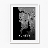 Mumbai City Street Map Art - The Mortal Soul