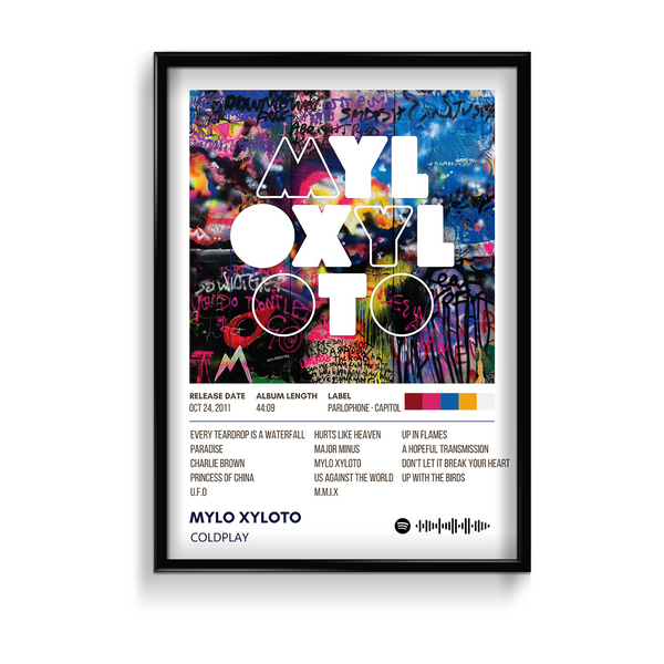 Mylo Xyloto Coldplay Album Poster
