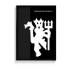 Manchester United Lion Logo Dark Premium Wall Art - The Mortal Soul