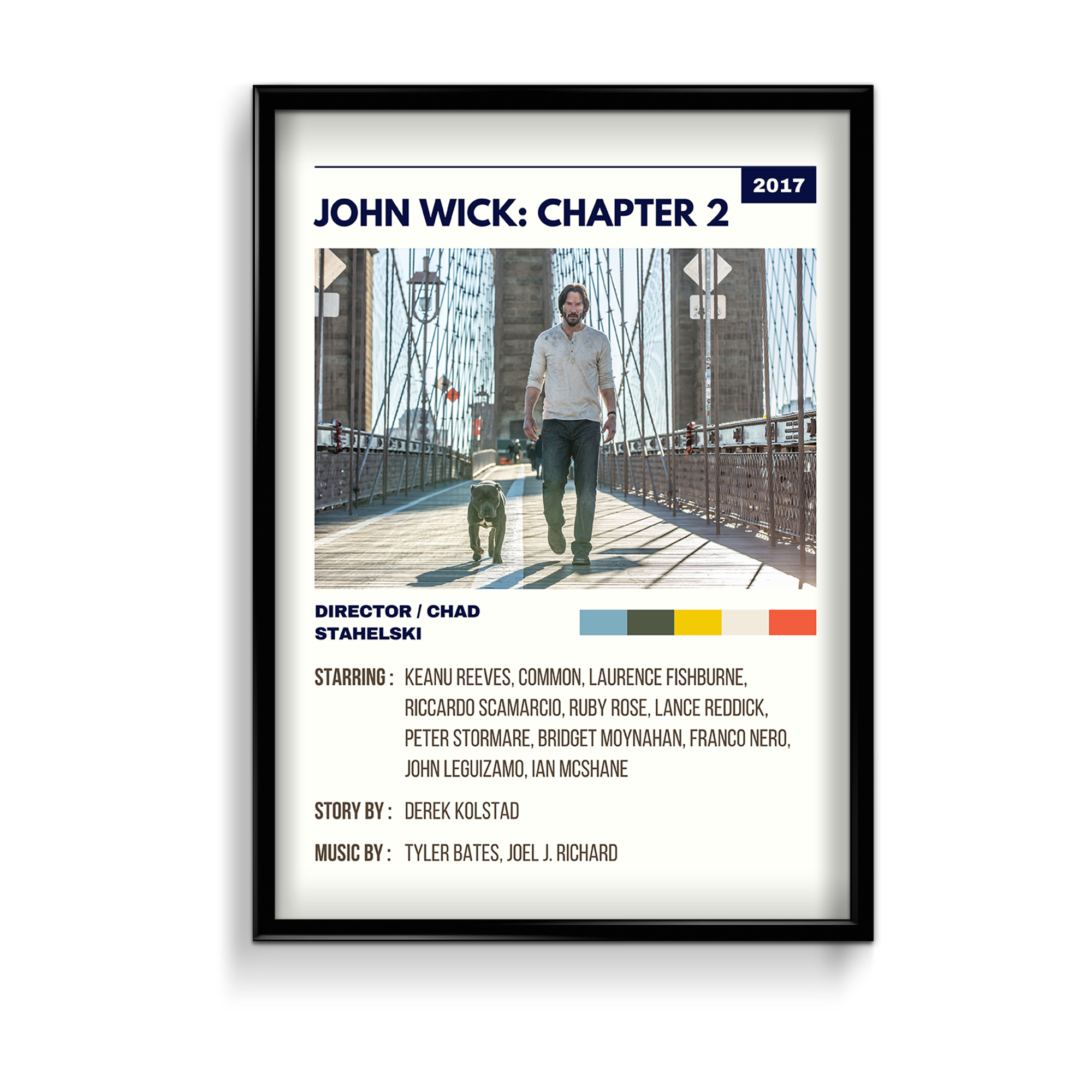 John Wick Chapter 2 Retro Wall Art - The Mortal Soul
