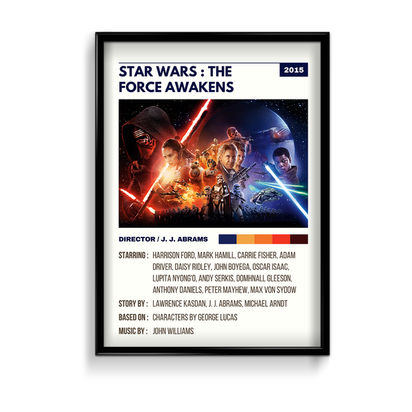 Star Wars: The Force Awakens Retro Wall Art - The Mortal Soul