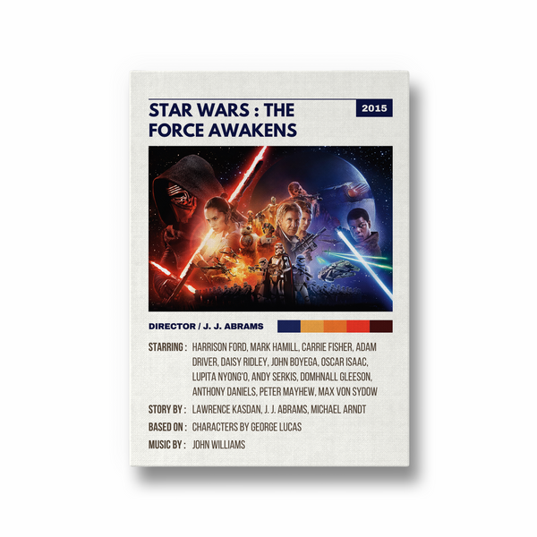 Star Wars: The Force Awakens Retro Wall Art - The Mortal Soul