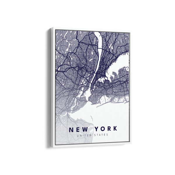 New York City Street Map Art - The Mortal Soul