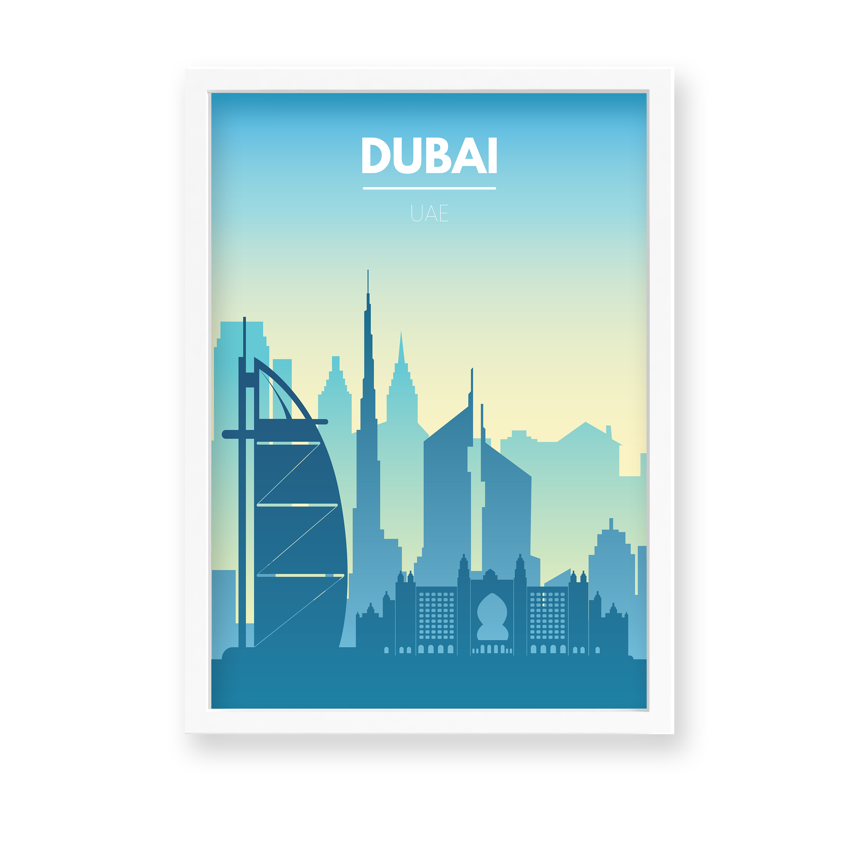 Dubai Minimal Wall Art - The Mortal Soul