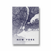 New York City Street Map Art - The Mortal Soul