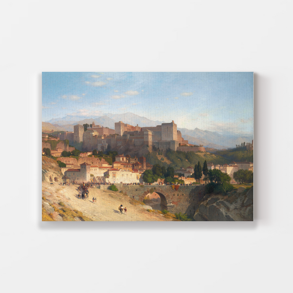 The Hill of the Alhambra, Granada (1865) by Samuel Colman Wall Art