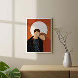 Together Always - Modern Wall Art - The Mortal Soul