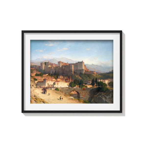 The Hill of the Alhambra, Granada (1865) by Samuel Colman Wall Art