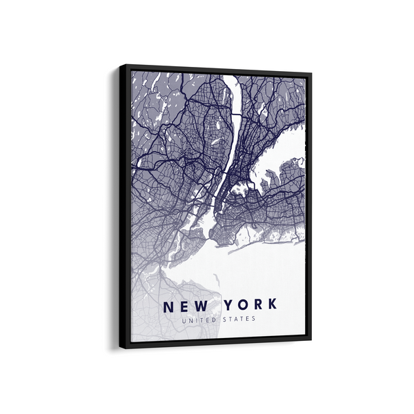 New York City Street Map Art - The Mortal Soul