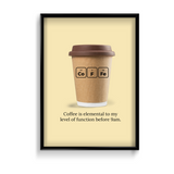 Coffee is elemental Poster - The Mortal Soul