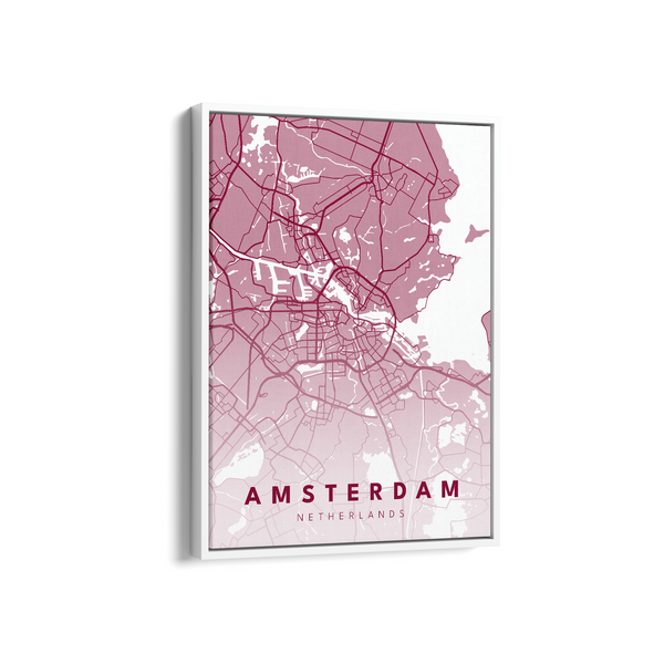 Amsterdam City Street Map Art - The Mortal Soul