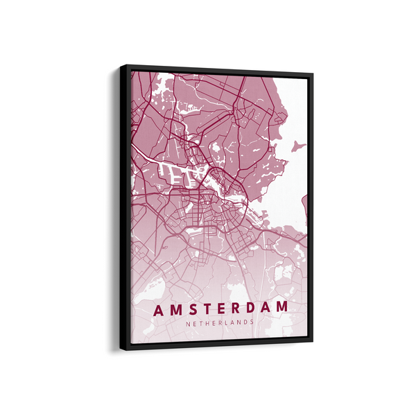 Amsterdam City Street Map Art - The Mortal Soul