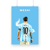 Messi Back Poster - The Mortal Soul