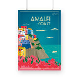 Amalfi Coast Italy Poster - The Mortal Soul