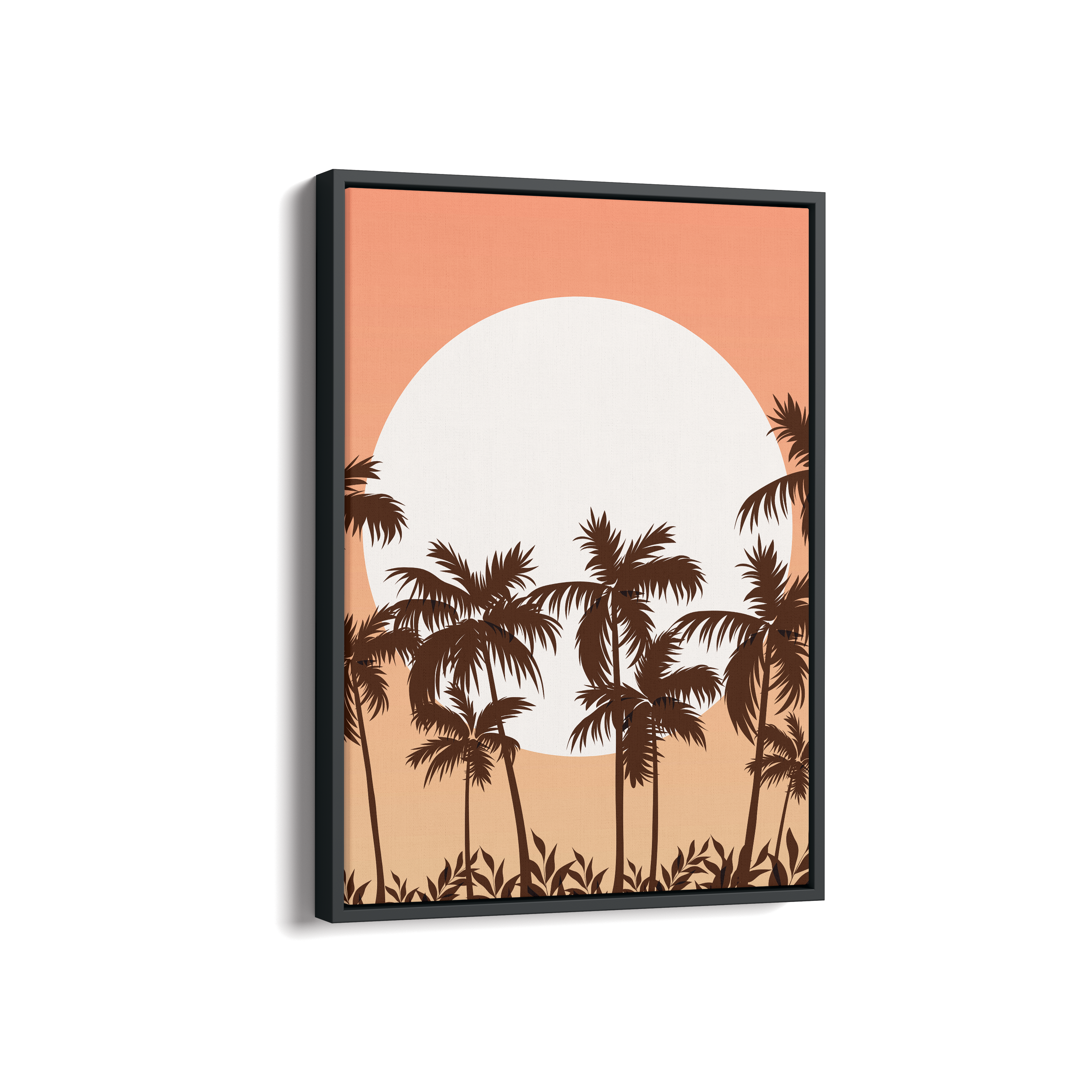 The Beach - Minimal Landscape Modern Wall Art - The Mortal Soul
