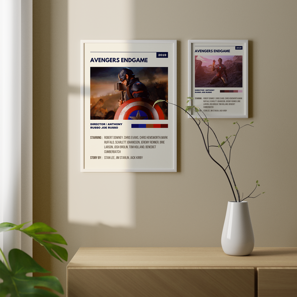 Avengers Endgame Retro Wall Art
